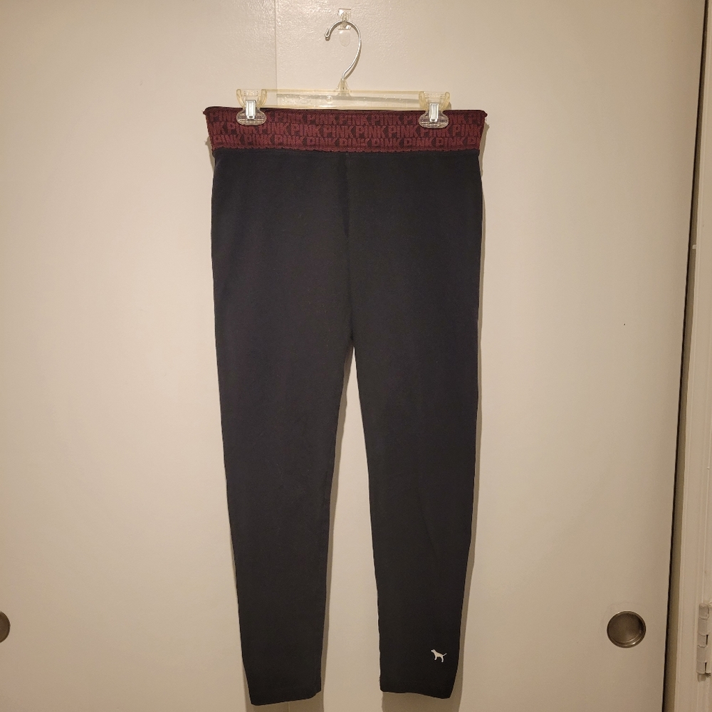 PINK black yoga pants size L